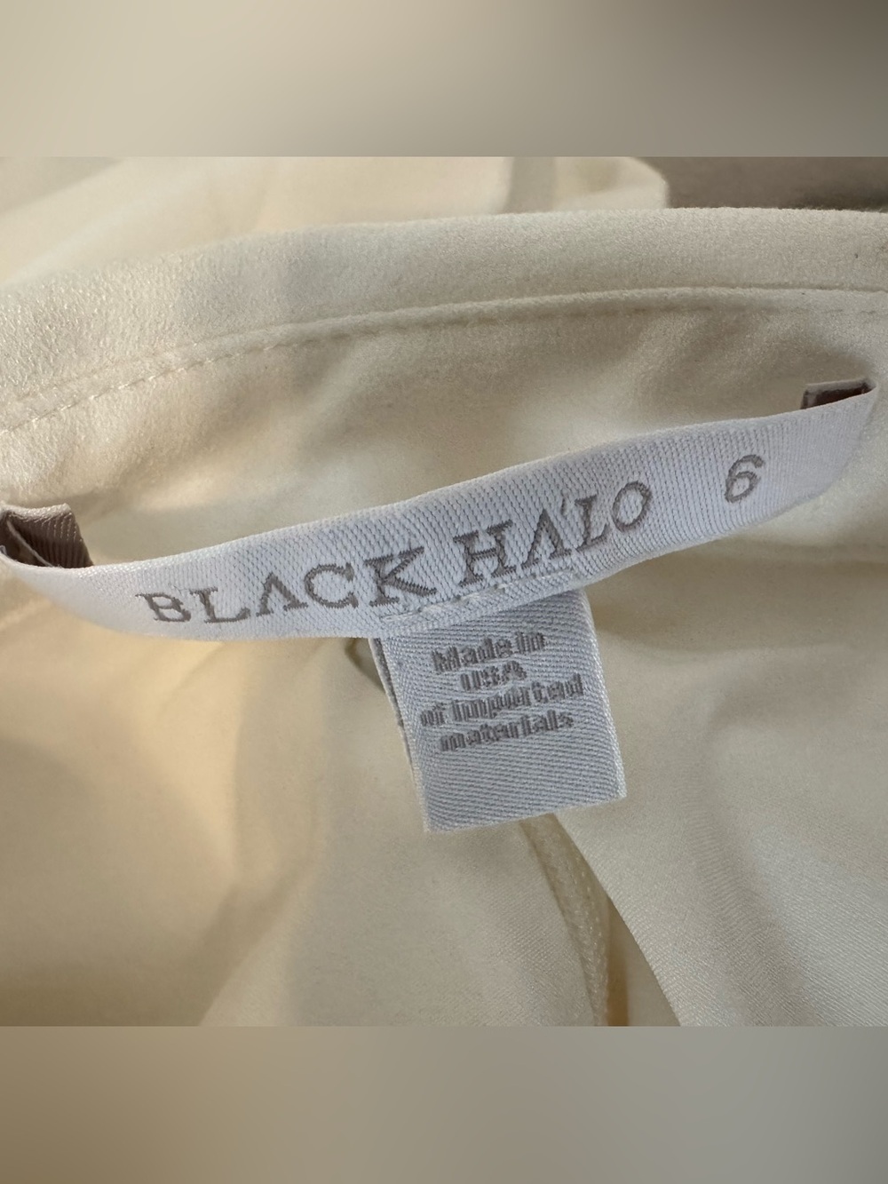Black Halo Rami Pleated Polo Dress Keyhole Neck Party Cocktail Event 6 *Read - Picture 12 of 13